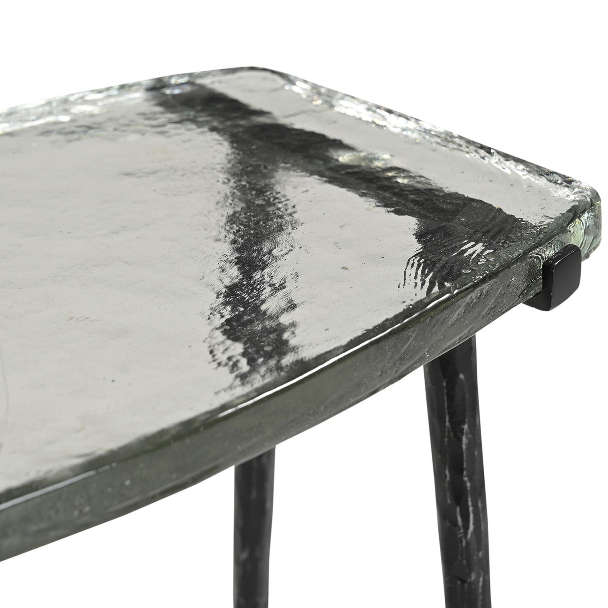 Downey 17" Side Table with Glass Top by Home Trends & Design at Eve Furniture