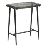 Downey 17" Side Table with Glass Top by Home Trends & Design at Eve Furniture