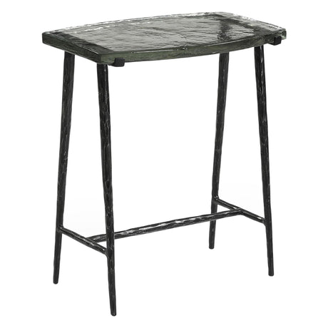 Downey 17" Side Table with Glass Top by Home Trends & Design at Eve Furniture