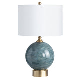 Downs Teal Table Lamp by Crestview at Eve Furniture