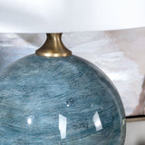 Downs Teal Table Lamp by Crestview at Eve Furniture