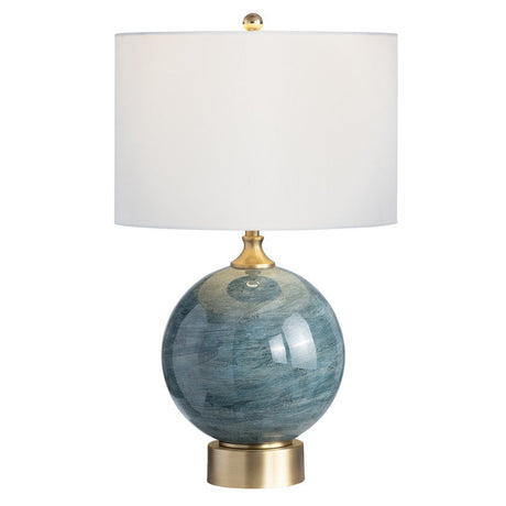 Downs Teal Table Lamp by Crestview at Eve Furniture