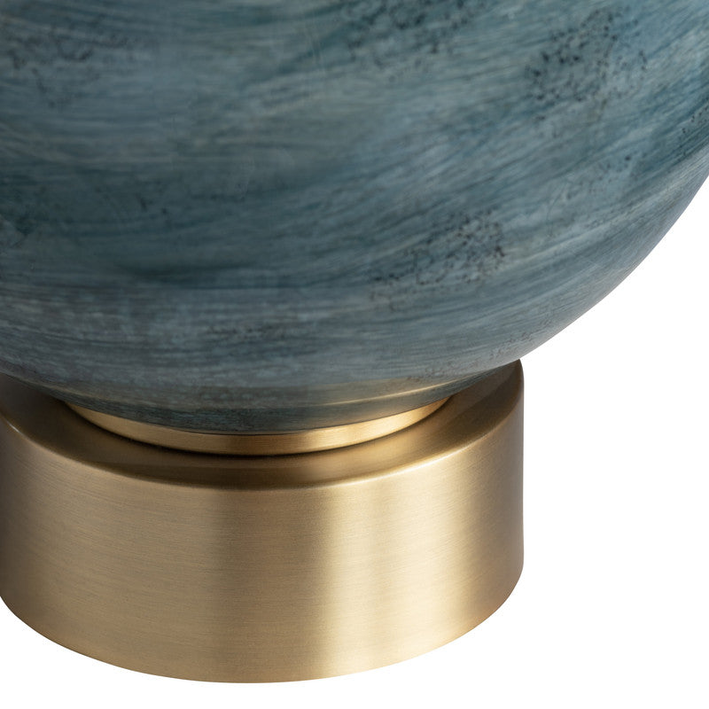 Downs Teal Table Lamp by Crestview at Eve Furniture