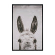 Downward Facing Donkey Sepia by Nathan Larson Textured Framed Canvas Photo Print by Mercana at Eve Furniture