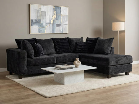 Downy Black RAF Sectional by New Era Innovations at Eve Furniture