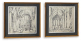 Downyard Black/Beige Wall Art, Set of 2 by Ashley at Eve Furniture