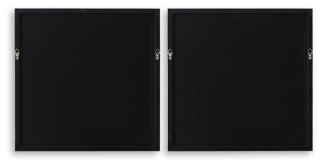 Downyard Black/Beige Wall Art, Set of 2 by Ashley at Eve Furniture