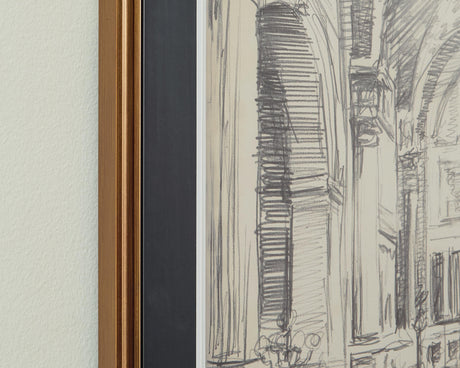 Downyard Black/Beige Wall Art, Set of 2 by Ashley at Eve Furniture