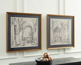 Downyard Black/Beige Wall Art, Set of 2 by Ashley at Eve Furniture