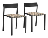 Draco Black Outdoor Dining Chair (Set of 2) by Zuomod at Eve Furniture