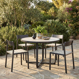 Draco Black Outdoor Dining Chair (Set of 2) by Zuomod at Eve Furniture