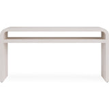 Drake Ash Wood Console Table in Sugar by Modus Furniture at Eve Furniture
