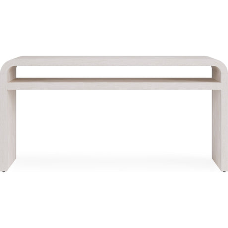 Drake Ash Wood Console Table in Sugar by Modus Furniture at Eve Furniture