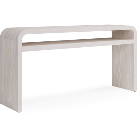 Drake Ash Wood Console Table in Sugar by Modus Furniture at Eve Furniture