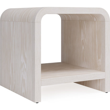 Drake Ash Wood Side Table in Sugar by Modus Furniture at Eve Furniture