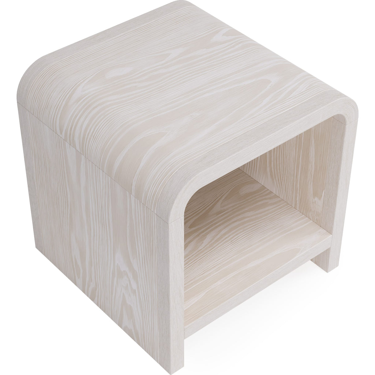 Drake Ash Wood Side Table in Sugar by Modus Furniture at Eve Furniture