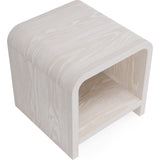 Drake Ash Wood Side Table in Sugar by Modus Furniture at Eve Furniture