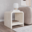 Drake Ash Wood Side Table in Sugar by Modus Furniture at Eve Furniture