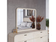 Drake Beveled Glass Wall or Dresser Mirror in Sugar by Modus Furniture at Eve Furniture