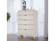 Drake Five Drawer Chest in Sugar by Modus Furniture at Eve Furniture