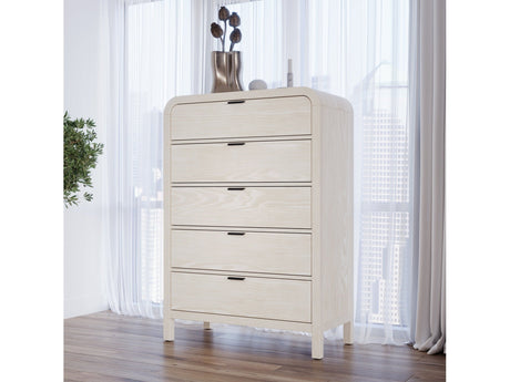 Drake Five Drawer Chest in Sugar by Modus Furniture at Eve Furniture