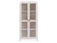 Drake Glass Door Wooden Bookcase in Sugar by Modus Furniture at Eve Furniture