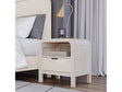 Drake One Drawer One Shelf USB-Charging Nightstand in Sugar by Modus Furniture at Eve Furniture