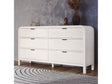 Drake Six Drawer Dresser in Sugar by Modus Furniture at Eve Furniture