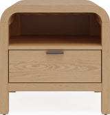 Drake Timber One Drawer Nightstand W/USB by Modus Furniture at Eve Furniture