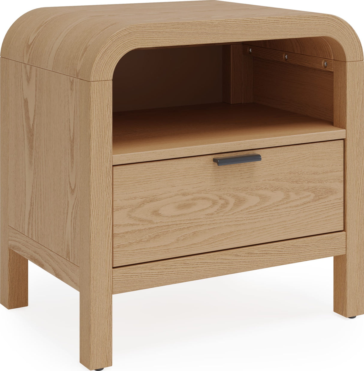 Drake Timber One Drawer Nightstand W/USB by Modus Furniture at Eve Furniture