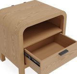 Drake Timber One Drawer Nightstand W/USB by Modus Furniture at Eve Furniture