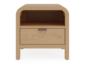 Drake Timber One Drawer Nightstand W/USB by Modus Furniture at Eve Furniture