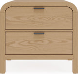 Drake Timber Two Drawer Nightstand W/USB by Modus Furniture at Eve Furniture
