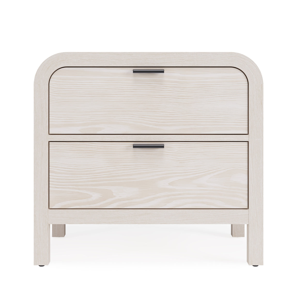 Drake Two Drawer USB-Charging Nightstand in Sugar by Modus Furniture at Eve Furniture