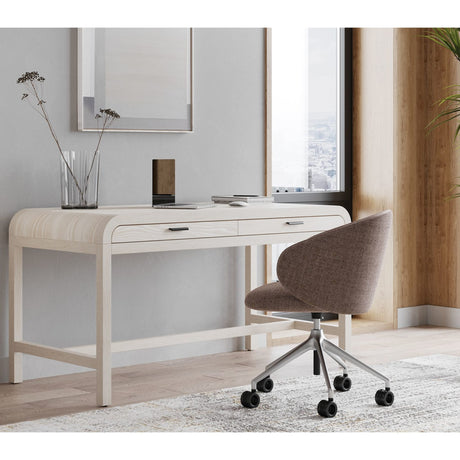 Drake Two Drawer Writing Desk in Sugar by Modus Furniture at Eve Furniture