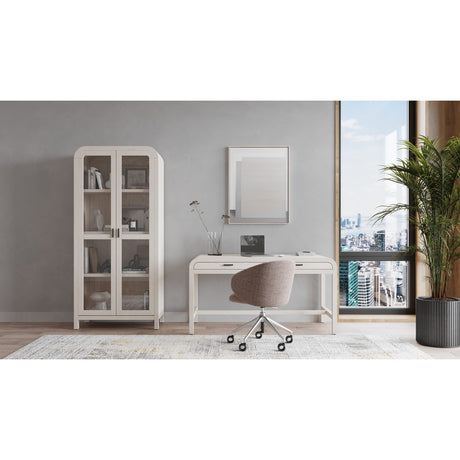 Drake Two Drawer Writing Desk in Sugar by Modus Furniture at Eve Furniture