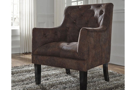 Drakelle Mahogany Accent Chair by Ashley at Eve Furniture