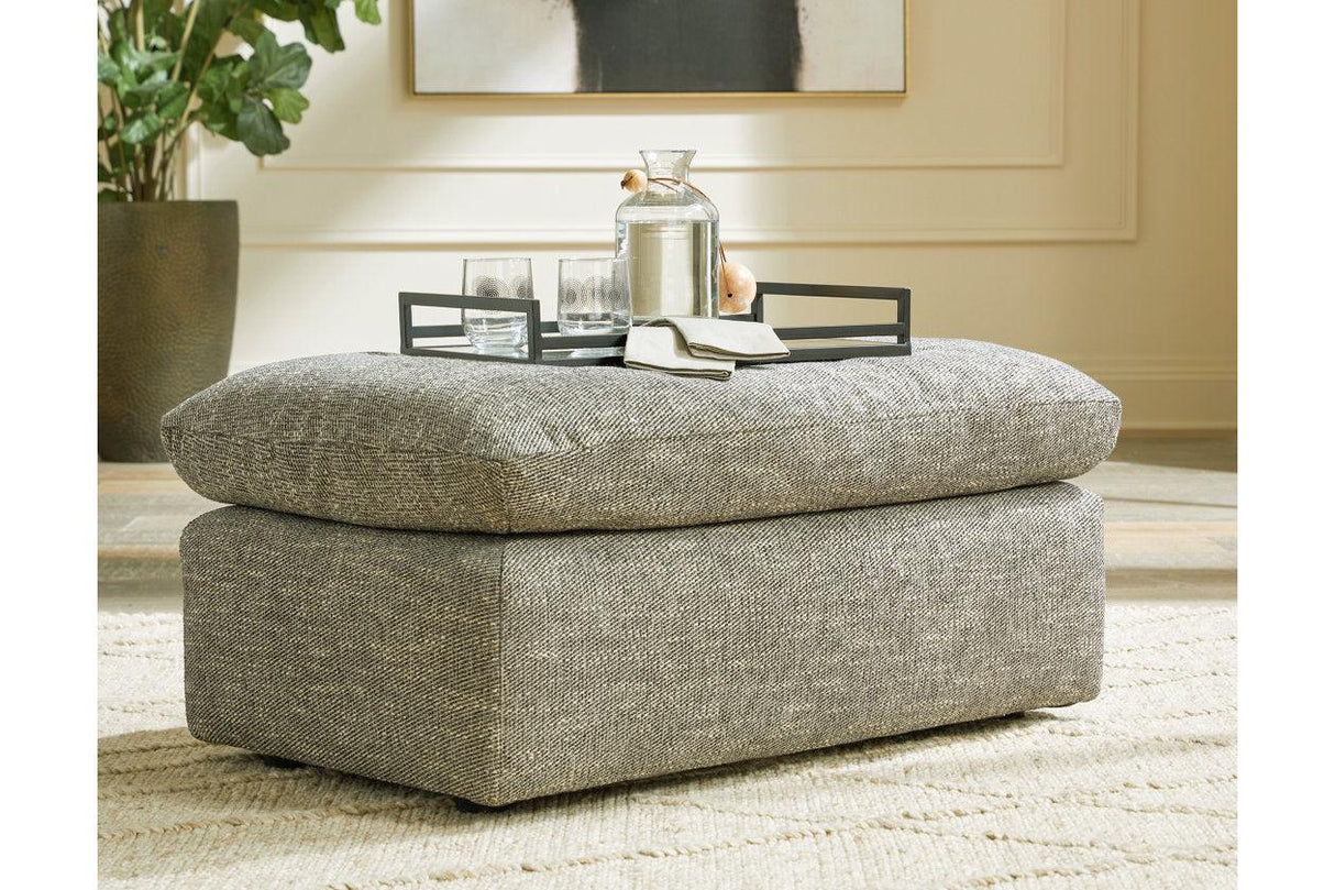 Dramatic Granite Ottoman by Ashley at Eve Furniture