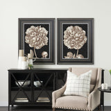 Dramatic Peony I by Vision Studio a Hand Embellished Textured Framed Art Print Matted under Glass by Mercana at Eve Furniture