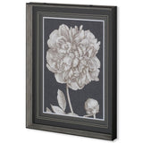 Dramatic Peony I by Vision Studio a Hand Embellished Textured Framed Art Print Matted under Glass by Mercana at Eve Furniture