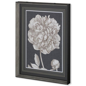 Dramatic Peony I by Vision Studio a Hand Embellished Textured Framed Art Print Matted under Glass by Mercana at Eve Furniture