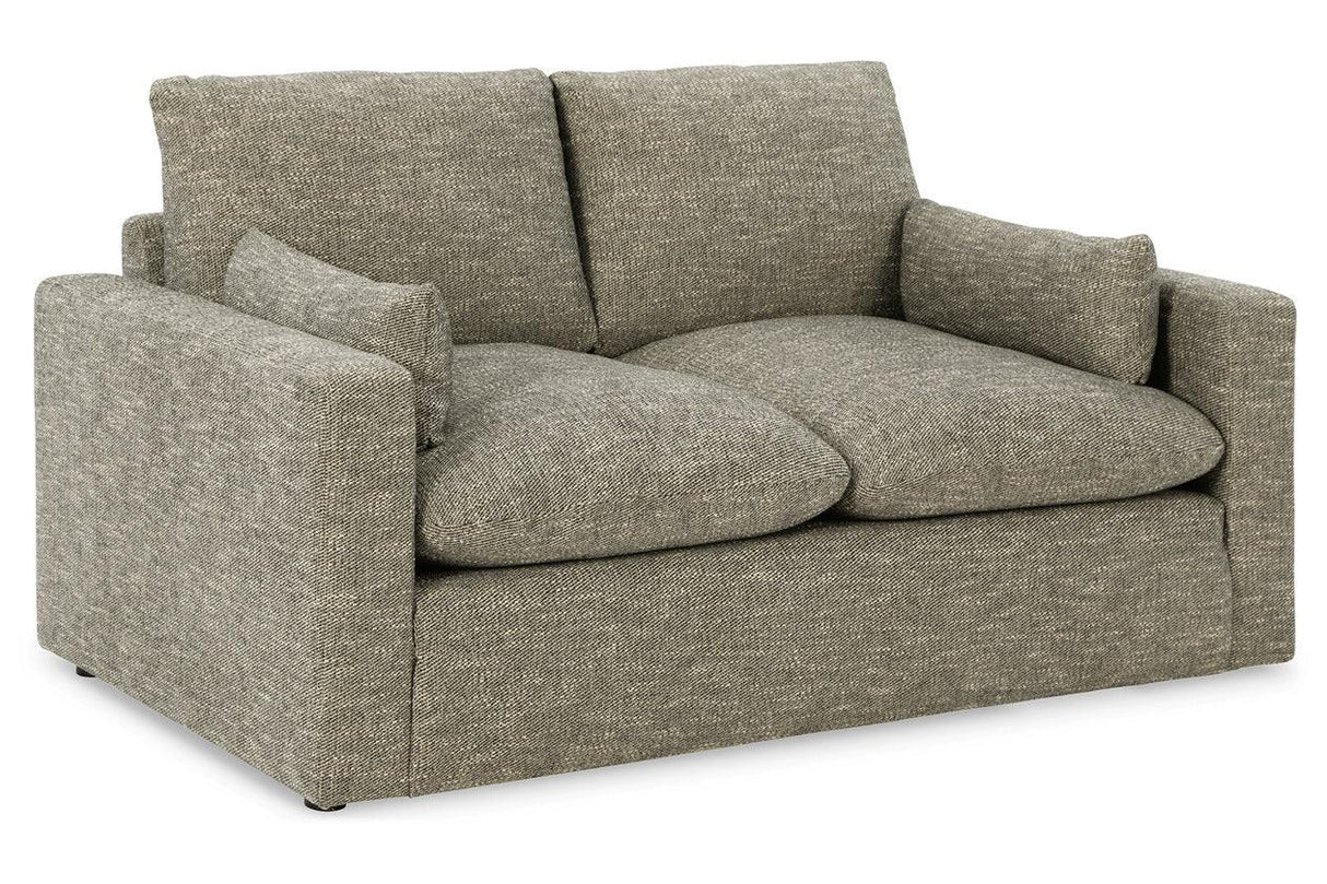 Dramatic Granite Loveseat by Ashley at Eve Furniture