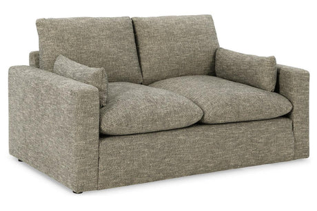 Dramatic Granite Loveseat by Ashley at Eve Furniture