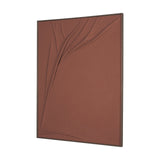 Drape I Rust Fabric Dimensional Framed Art by Mercana at Eve Furniture