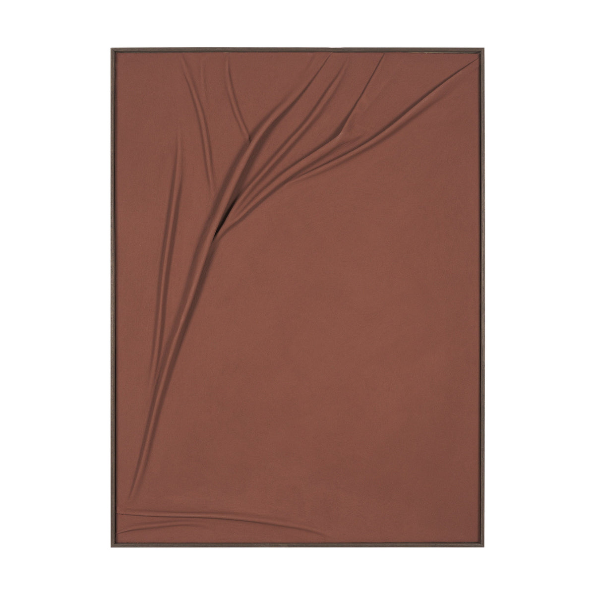 Drape I Rust Fabric Dimensional Framed Art by Mercana at Eve Furniture