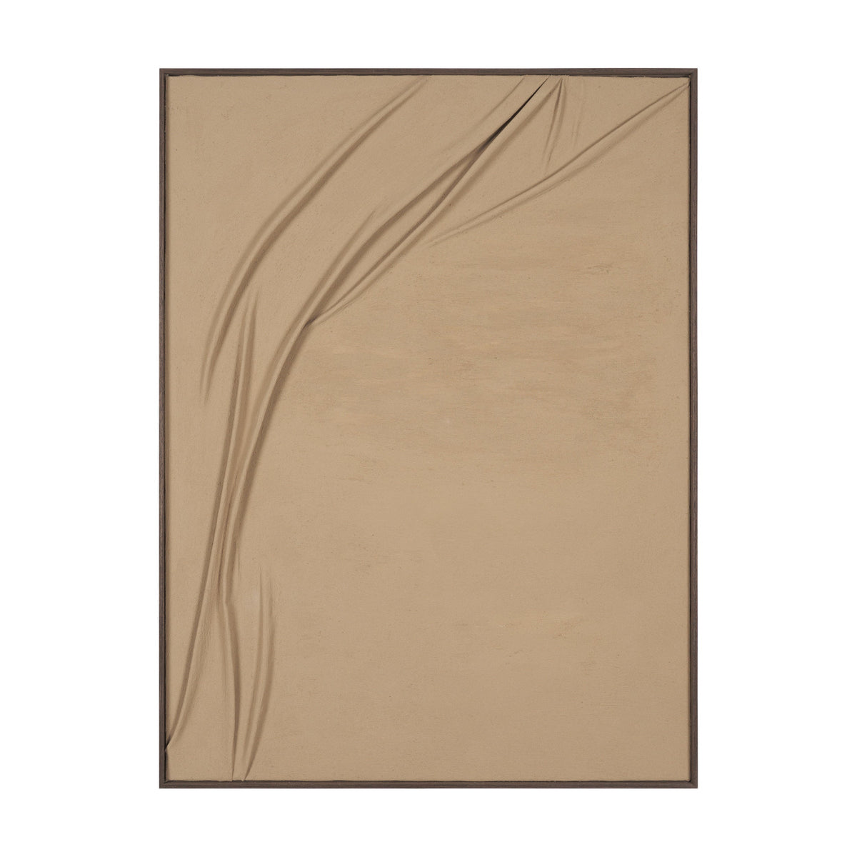 Drape III Camel Fabric Dimensional Framed Art by Mercana at Eve Furniture