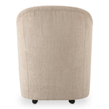 Drava Beige Rolling Dining Chair by MOES at Eve Furniture