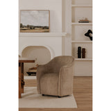 Drava Beige Rolling Dining Chair by MOES at Eve Furniture