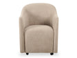 Drava Beige Rolling Dining Chair by MOES at Eve Furniture