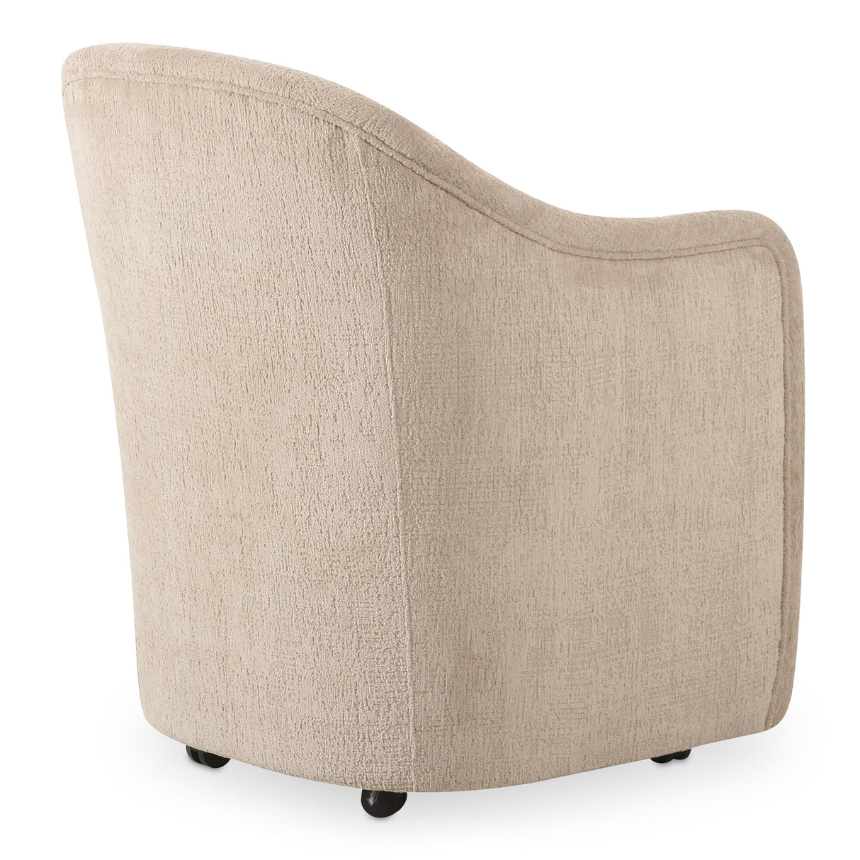 Drava Beige Rolling Dining Chair by Moe's Home at Eve Furniture